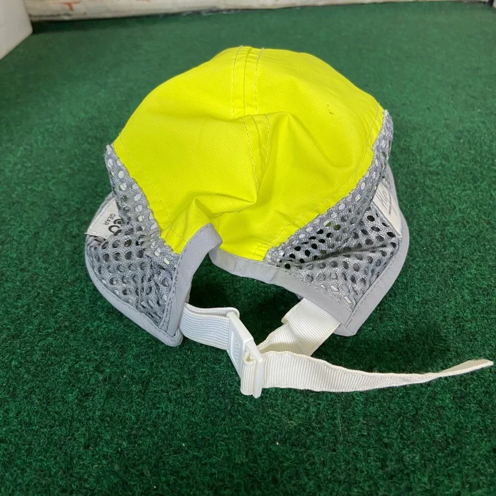BOCO Gear Running Hat Unisex OSFM Yellow Green Heidi Garner No Hands Bridge Hat